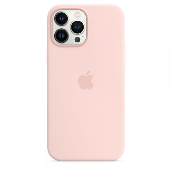 Apple Original iPhone 13 Pro Max Skal Silicone Case MagSafe Kritrosa