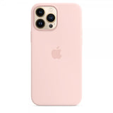 Apple Original iPhone 13 Pro Max Skal Silicone Case MagSafe Kritrosa