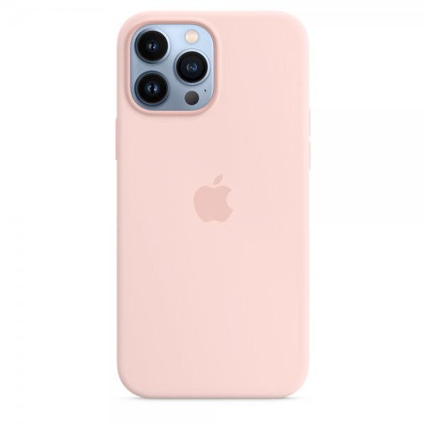 Apple Original iPhone 13 Pro Max Skal Silicone Case MagSafe Kritrosa