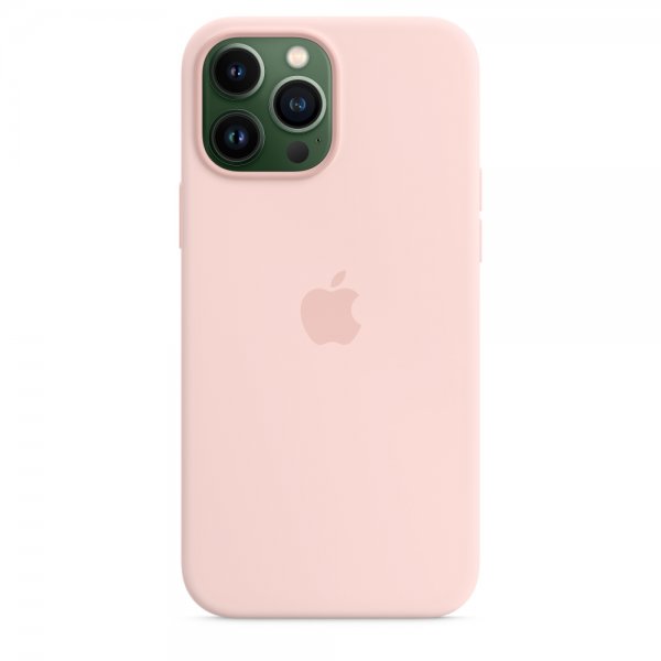 Apple Original iPhone 13 Pro Max Skal Silicone Case MagSafe Kritrosa