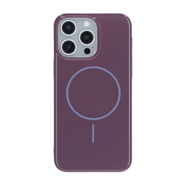 iPhone 15 Pro Max Skal TPU MagSafe Blank Lila