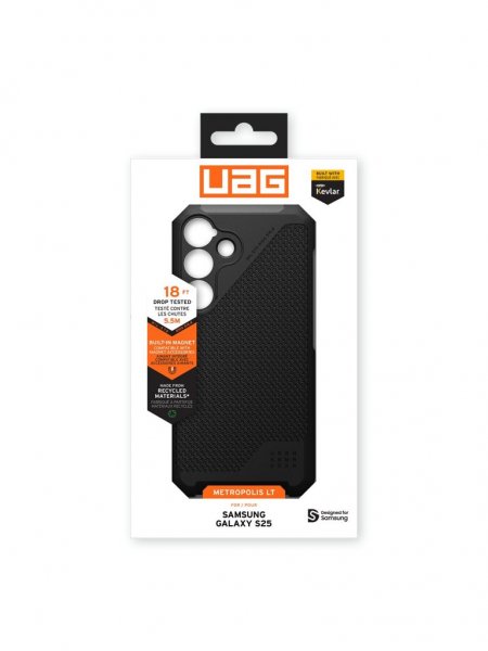 Urban Armor Gear (UAG) Samsung Galaxy S25 Skal Metropolis LT MagSafe Kevlar Black