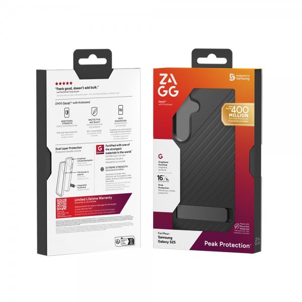 ZAGG Samsung Galaxy S25 Skal Denali Kickstand Svart