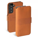 Krusell Samsung Galaxy S22 Plus Fodral Leather PhoneWallet Cognac