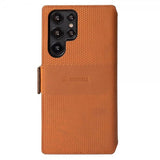 Krusell Samsung Galaxy S22 Ultra Fodral Leather PhoneWallet Cognac