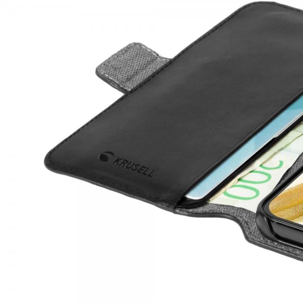 Krusell Samsung Galaxy S22 Plus Fodral Leather PhoneWallet Svart