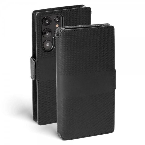 Krusell Samsung Galaxy S22 Ultra Fodral Leather PhoneWallet Svart