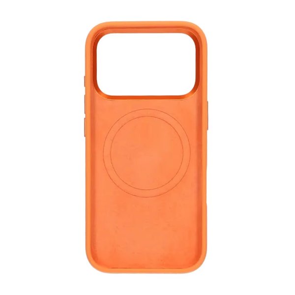 iPhone 17 Pro Max Skal Silikon MagSafe Stativ Orange