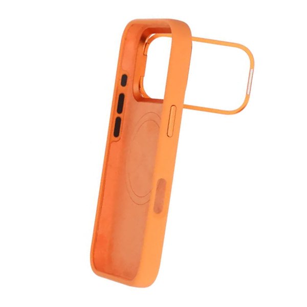 iPhone 17 Pro Max Skal Silikon MagSafe Stativ Orange