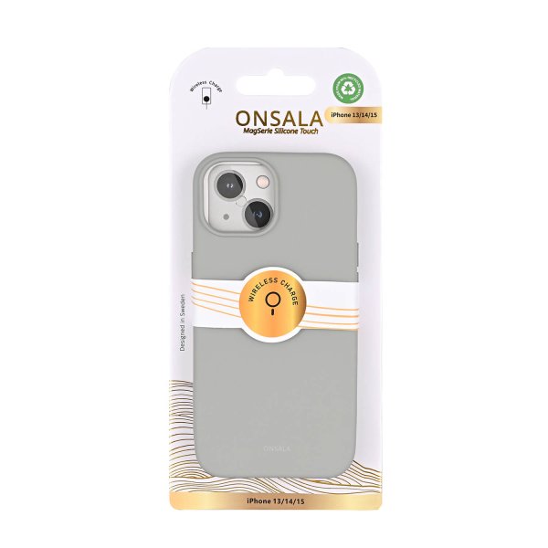 Onsala iPhone 13/iPhone 14/iPhone 15 Skal Silikonkänsla Concrete
