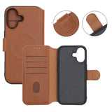 Rvelon iPhone 17 Fodral 4 Kortfack MagSafe Brun
