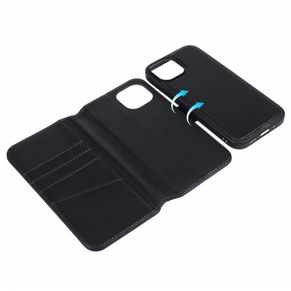 Nordic Covers iPhone 15 Plus Fodral MagLeather Raven Black