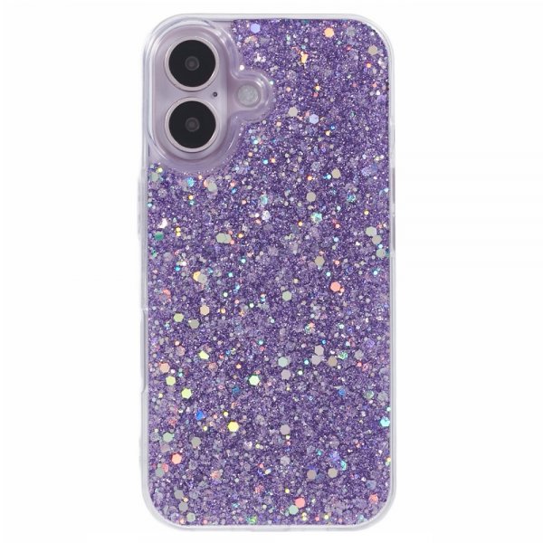 Nordic Covers iPhone 16 Skal Sparkle Series Lilac Purple