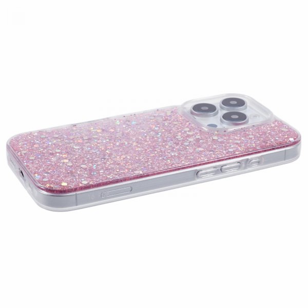 Nordic Covers iPhone 16 Pro Max Skal Sparkle Series Blossom Pink