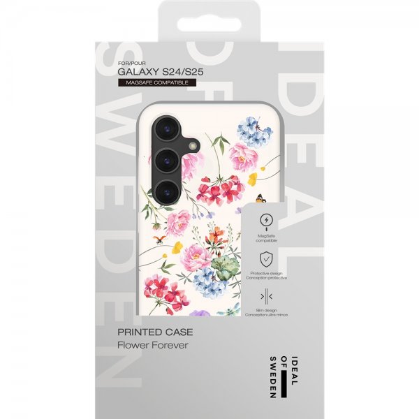 Ideal of Sweden Samsung Galaxy S25 Skal Printed Case MagSafe Forever Flower