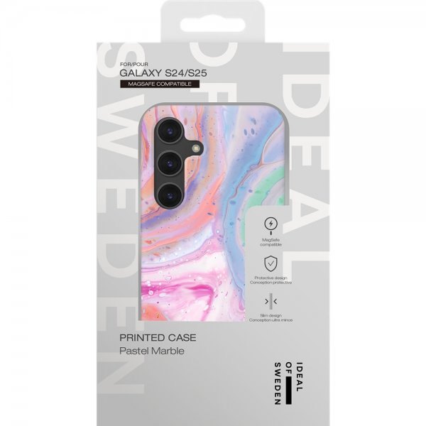 Ideal of Sweden Samsung Galaxy S25 Skal Printed Case MagSafe Pastel Marble