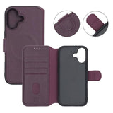 Rvelon iPhone 17 Fodral 4 Kortfack MagSafe Lila
