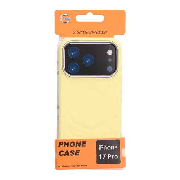 iPhone 17 Pro Skal Silikon MagSafe Gul