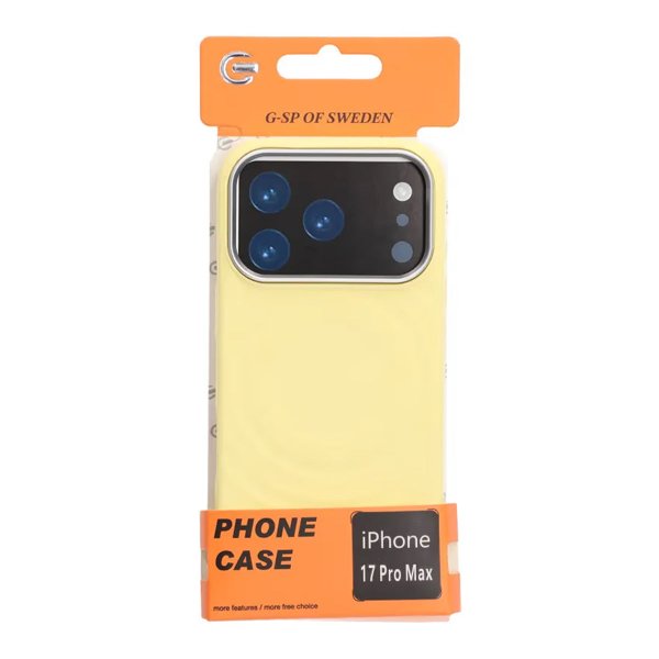 iPhone 17 Pro Max Skal Silikon MagSafe Gul