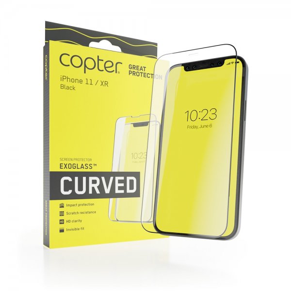 Copter iPhone Xr/11 Skärmskydd Exoglass Curved