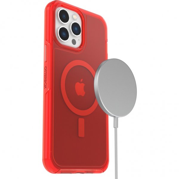 Otterbox iPhone 13 Pro Max Skal Symmetry Plus Clear In The Red