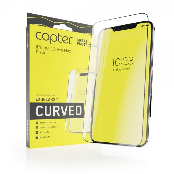 Copter iPhone 12 Mini Skärmskydd Exoglass Curved