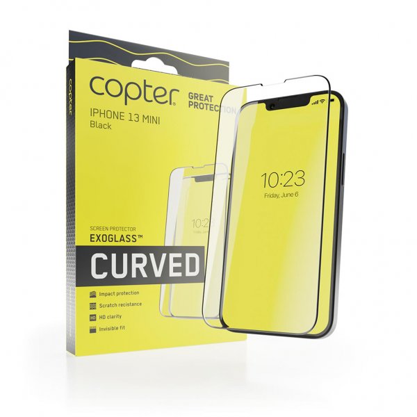Copter iPhone 13 Mini Skärmskydd Exoglass Curved