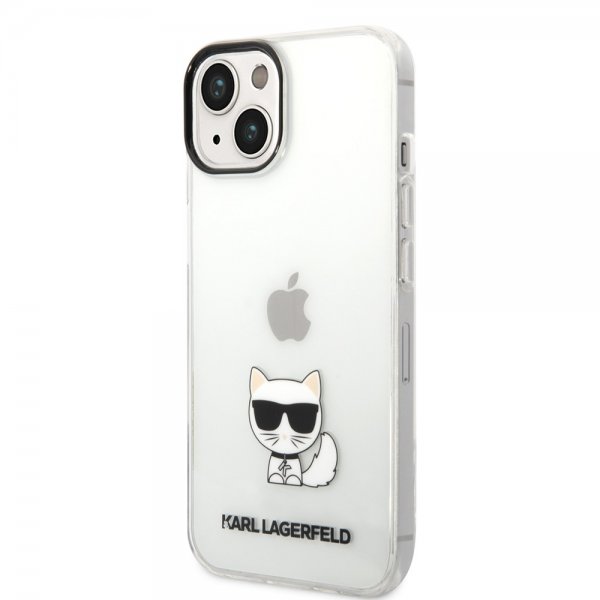 Karl Lagerfeld iPhone 14 Skal Printed Choupette Transparent