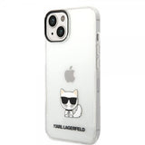 Karl Lagerfeld iPhone 14 Skal Printed Choupette Transparent