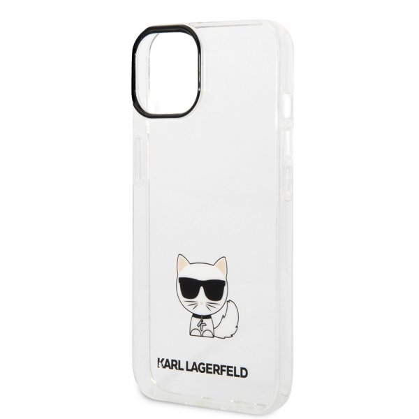 Karl Lagerfeld iPhone 14 Skal Printed Choupette Transparent