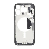 Mittenram med smådelar för iPhone 15 Pro Max - Svart Titan OEM
