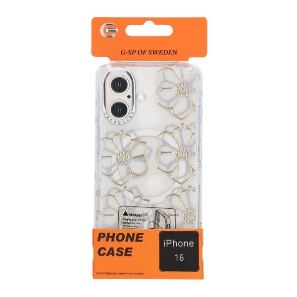 iPhone 16 Skal Mönster MagSafe Blommor