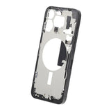 Mittenram med smådelar för iPhone 15 Pro Max - Svart Titan OEM