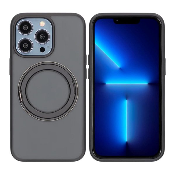 iPhone 13 Pro Skal Roterbart MagSafe Stativ Svart