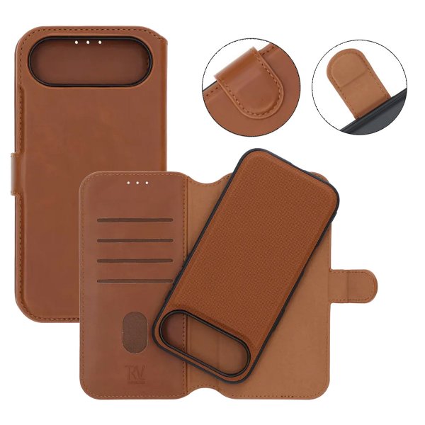 Rvelon iPhone Air Fodral Magnetiskt Avtagbart Skal Brun