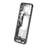 Mittenram med smådelar för iPhone 15 Pro Max - Svart Titan OEM