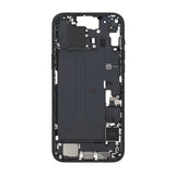 Mittenram med smådelar för iPhone 15 Plus - Svart OEM
