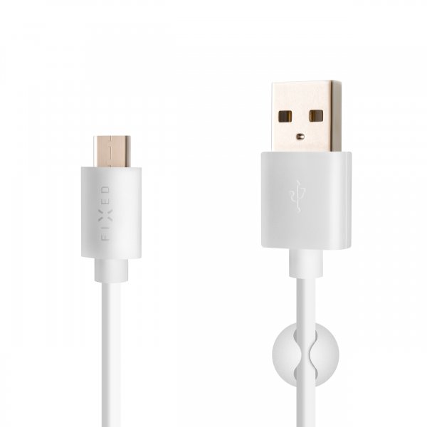 Fixed Kabel USB-A till USB-C 2m Vit