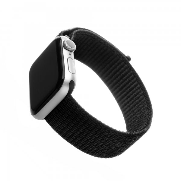 Fixed Apple Watch 44/45/46mm/Apple Watch Ultra Armband Nylon Strap Svart