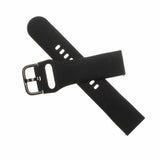 Fixed Samsung Galaxy Watch 22mm Armband Silicone Strap Svart