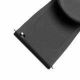 Fixed Samsung Galaxy Watch 22mm Armband Silicone Strap Svart