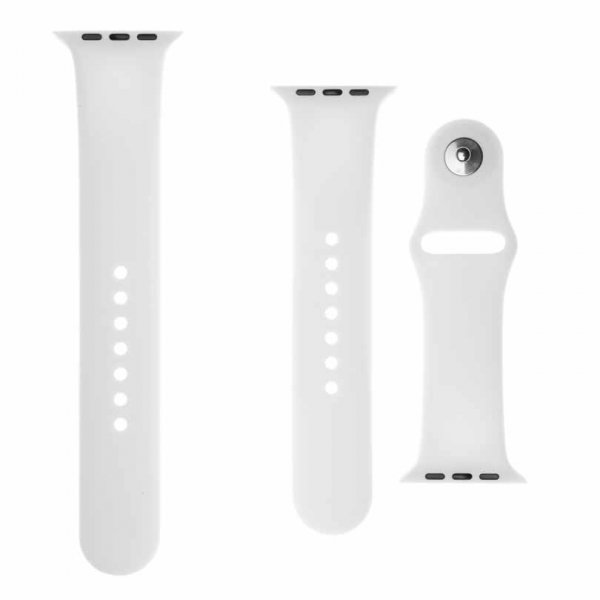 Fixed Apple Watch 44/45/46mm/Apple Watch Ultra Armband Silicone Strap Vit