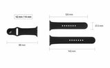 Fixed Apple Watch 44/45/46mm/Apple Watch Ultra Armband Silicone Strap Vit