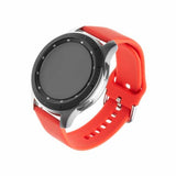 Fixed Samsung Galaxy Watch 20mm Armband Silicone Strap Röd