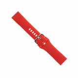 Fixed Samsung Galaxy Watch 20mm Armband Silicone Strap Röd