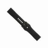 Fixed Samsung Galaxy Watch 20mm Armband Silicone Strap Svart
