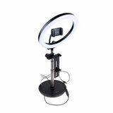Fixed LED Ring Desktop Stand Tablet/Phone Stand