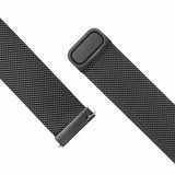 Fixed Samsung Galaxy Watch 20mm Armband Mesh Strap Svart