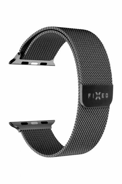 Fixed Apple Watch 38/40/41/42mm Armband Mesh Strap Svart