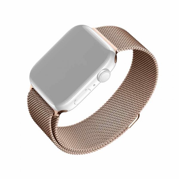 Fixed Apple Watch 38/40/41/42mm Armband Mesh Strap Roseguld